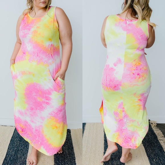 Citrus Splash Tank Dress - Picture 4 of 7